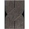 Image de Tapis moderne tufté main en laine Noir 120x170 cm