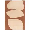 Image de Tapis moderne tufté main en laine Orange 120x170 cm
