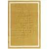 Image de Tapis de salon moderne en laine jaune 120x170 cm
