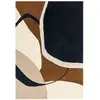 Image de Tapis moderne tufté main en laine Marron 160x230 cm