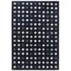 Image de Tapis de salon moderne pure laine bleu 120x170 cm