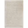 Image de Tapis tissé plat moderne Beige 240x320 cm