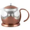 Image de Théière Avec Infuseur Verre Cuivre 1L