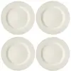 Image de Assiettes plates, set de 4, 27cm, crème
