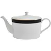 Image de Théière en porcelaine Luxe Deco 4 tasses, 1.1L, blanc