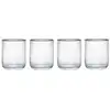 Image de Lot De 4 Verres à Pied Cristal Transparent 400ml