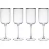 Image de Set De 4 Verres à Vin Cristal Transparent 450ml