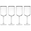Image de Set De 4 Verres à Vin Blanc Cristal Transparent 400ml