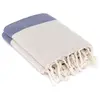 Image de Plaid coton bleu marine