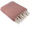 Image de Plaid coton rouge tomette