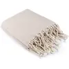 Image de Plaid coton taupe clair