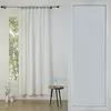 Image de Rideau panneau toile de coton 140x260 blanc & sable
