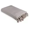 Image de Plaid coton taupe clair