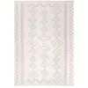 Image de Tapis moderne en coton recyclé beige 120x170 cm