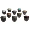 Image de Lot de 10 Tasses ovales en Grès, multicolore, D7XH6 cm