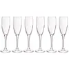 Image de Lot de 6 Flûtes à Champagne en Verre, transparent, 19 cl