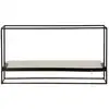 Image de Etagere Murale 1 niveau en marbre blanc - L 65cm