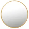 Image de Miroir rond en métal doré 80x80x2 cm