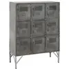 Image de Buffet armoire industrielle 9 casiers en métal gris