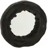 Image de Miroir irrégulier en bois de paulownia noir