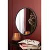 Image de Miroir rond en métal noir d.50 cm