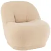 Image de Fauteuil en tissu bouclette beige