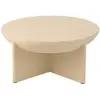 Image de Table basse ronde organique en bois beige d90