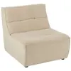 Image de Fauteuil chauffeuse lounge en velours côtelé beige