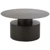 Image de Table basse ronde design en métal noir d80