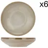 Image de Lot de 6 Bols en Grès, beige, D16,5 cm