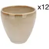 Image de Lot de 12 Tasses en Grès, beige, D7,8 cm