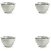 Image de Lot de 4 bols vert en grès 10xh6cm