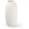 Image de Vase blanc en grès 23,5xh49,5cm