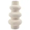 Image de Vase blanc en grès 21xh38,5cm