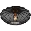 Image de Plafonnier polyester noir 40 cm