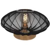 Image de Lampe de table polyester noir 40 cm