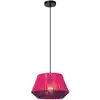 Image de Suspension coton 1 lumière rose