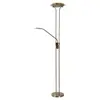Image de Lampadaire led avec liseuse métal h180cm doré