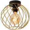 Image de Plafonnier métal 1 lumière laiton 25 cm