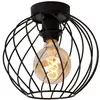 Image de Plafonnier métal 1 lumière noir 25 cm