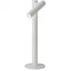 Image de Lampe de table aluminium rechargeable blanc