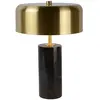 Image de Lampe de table en marble noir