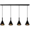 Image de Suspension métal 4 lumières Noir
