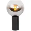 Image de Lampe de table verre fumé Noir