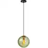 Image de Suspension verre 1 lumière vert 25 cm
