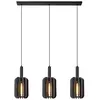 Image de Suspension feutrine 3 lumkières gris 98 cm