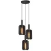 Image de Suspension feutrine 3 lumières gris 50 cm