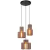 Image de Suspension feutrine 3 lumières taupe