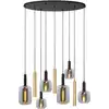 Image de Suspension verrre 6 lumières café