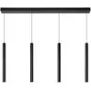 Image de Suspension 4 lumières l120cm noir
